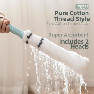 Self-Wringing Rotating Mop Water Mark Free