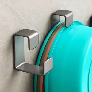 Wash Basin HookWashbasin Holder Wall Mounted Washbasin Rack Hook Bathroom Toilet Accessory Kitchen Holder Drain Drying for Home