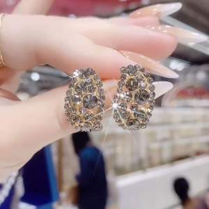 (Bebas beli 2 dapat bonus) H-Girl888 A28 COD Anting simple cakep full permata zircon titanium wanita Korea