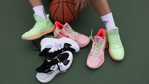 Kilala Speed ​​10 Basketball Shoes Mens Sakura Pink 9 Shock Absorption Air Cushion Practical Childrens Students Womens Sports Shoes Autumn12th Generation