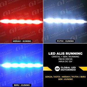 WERACE LED Alis Cristal Dan Ritting Harga Satuan 12Volt Hanya Untuk Motor