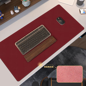 Odorless Large Size Leather Mousepad for Laptop Keyboard Office Desktop Writing Desk Mat Modern Simple Style Rectangular Shape