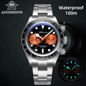 ADDIESDIVE 2026 New Mens Quartz Watch VK64 Movement K1 Bubble Glass BGW9 Super LumiNova Hands 100m Water Resistance Luxry Men