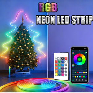 Led Neon Rope Lights 5V Flexible RGB Neon Lights with App/Remote Flexible Led Rope Lights USB Led Strip Lights for Bedroom