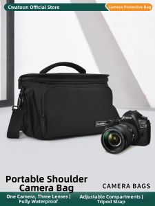 Cwatcun | Crossbody Waterproof Impact-resistant Camera Bag Large Capacity