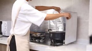 KENJE New Removable Pan Kitchen Anti Splatter Cooking Cover Oil Splash Guard Frying Shield