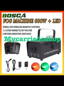 Bosca Professional Haze Fog Machine 600W Wireless Remote Control LED Colorful Smoke Fog Ejector Stage Party Club Bar