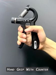 COD Cepat Alat Olahraga Melatih Otot Tangan Handgrip Hand Grip Exercise Adjustable 5-60 Kg Otomatis With Counter / Alat Latihan Otot Jari Tangan Spring Hand Fitness - PIJAR