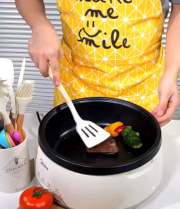 Nipiin Silicone Kitchen Utensils Non-Stick White Silicone Kitchenware High Temperature Resistant Cooking Utensils