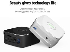 MiniPC DDR4-4G SSD M.2-256GB USB type-C HDMI+DP WiFi+Bt4.0 1Y