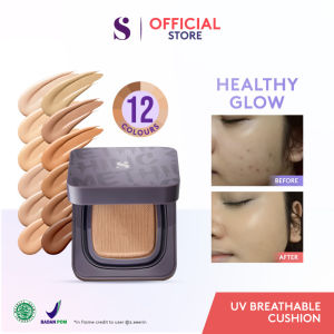 SOMETHINC COPY PASTE BREATHABLE MESH CUSHION SPF 33 PA++ - Cushion Dengan Healthy Glow Finish Ringan Di Wajah & Tahan Lama | Non-Comedogenic Memproteksi Wajah Dari Sinar Matahari Dan Tidak Menyumbat Pori Serta Mengandung skincare