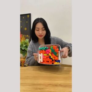 Bộ xếp hình lắp ghép 3D cho bé Mideer Waffle Building Blocks