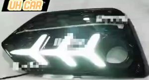 Honda Civic FC Si 2016 - 2021 Fish Bone Design Fog Lamp Cover DRL Daylight With Signal Running