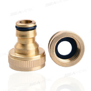 SEAMETAL Car Washing Nozzle Interface 4/6 Points Copper Standard Water Pipe Connection Head Water Jet Connector