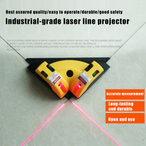90 Degree Right Angle Tiling & Perpendicular Laser Level Line Projection Square Level Laser with Two Suction Cups