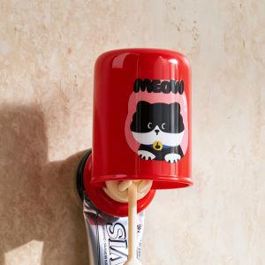 Hayan | Cute Wall-Mounted Home Creative Water-Draining Toothbrush Cup