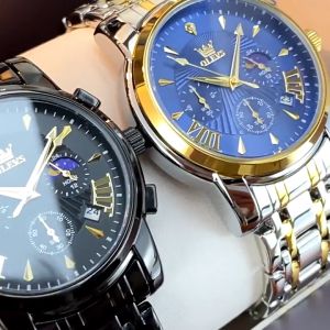 OLEVS 2892 Chronograph Luxury Wristwatches Waterproof Stainless Steel Quartz Classic Watch For Men Relgios Montre Homme