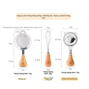 SHUEHO | Dụng Cụ Trộn Thức Ăn Cho Bé Tay Quay Đánh Trứng