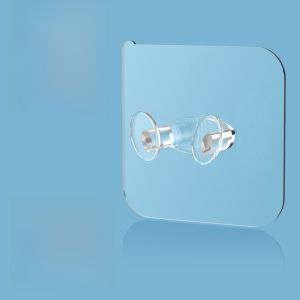 Wall-Mounted Badminton Racket Storage Holder Display Shelf No-Trace Tennis Racket Organizer Adhesive Hook Home Organization Tools