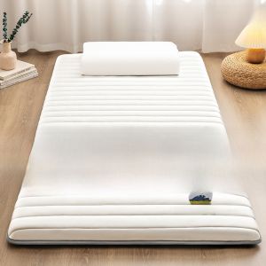 Foldable Latex Mattress Summer Soft Pad Home Dormitory Student Single Tatami Mat Japanese Style Floor Sleep Pad Antimicrobial