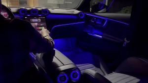 Đèn LED RGB 64 Màu Cho Cửa Gió Điều Hòa Mercedes Benz W206 C-Class GLC X254 Bộ Đèn Viền Kiểu Tua Bin Bộ Nâng Cấp Điều Hòa Không Khí