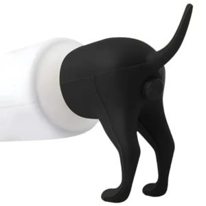 Creative Toothpaste Squeezer Pooping Dog Butt Toothpaste Cap Holder Dispenser for Home Bathroom Accessories Funny Prank Gift
