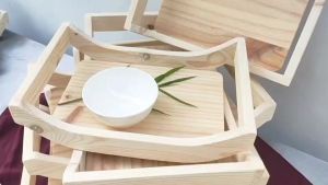 MT DESIGN รุ่น MT055-1 ถาดไม้สไตล์ญี่ปุ่น ถาดเสิร์ฟอาหาร กล่องใส่ของทั่วไทย ที่ใส่นามบัตร