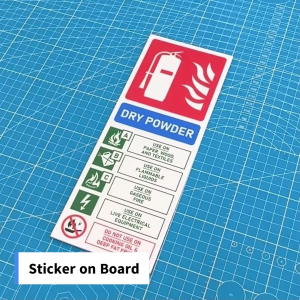 Fire Extinguisher Sticker Sign Signboard. Dry Powder | Foam Spray | CO2 | Wet Chemical. Papan Tanda Alat Pemadam Api.