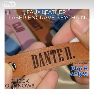 Personalize Leather Keychain with tassel ( LASER ENGRAVE) souvenirs give aways gift and etc...
