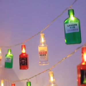 1.5M10LED/3M20LED Beer Bottle String Lights Indoor Bar Bottle String Lights Battery Powered Home Wall And Party Decoration