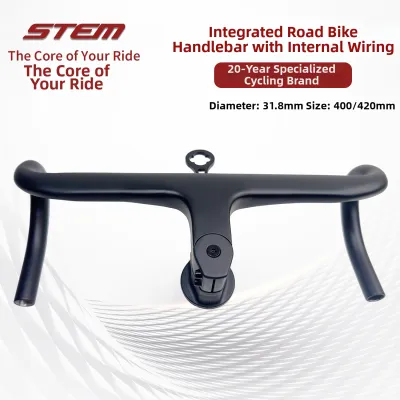 Internally-routed Road Bike Large Bend Aluminum Integrated Handlebar