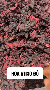 Hoa atiso đỏ khô 100g hoa bụp giấm hibiscus giúp mát gan thanh nhiệt giải độc