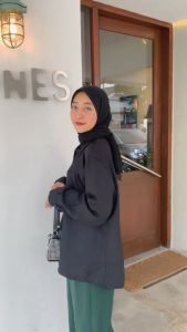 Kemeja Rayon Twill Polos Wanita Size M L XL XXL 3XL 4XL By Zubi Fashion