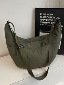 Fashionable Nylon Dumpling Shaped Crossbody Bag for Women Large Capacity Casual Off-Season Design High-End Sensation Shoulder Bag