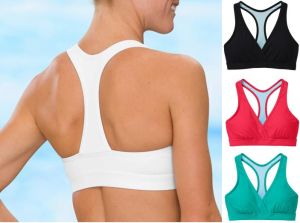 การค้าต่างประเทศของอเมริกาออเดอร์เดิมสินค้าที่มีแผ่นรองหน้าอกแบบปิดมิดชิดชุดว่ายน้ำแบบแยกชิ้นสำหรับว่ายน้ำโต้คลื่นวิ่งออกกำลังกายเล่นโยคะน้ำพุร้อนเสื้อกล้าม