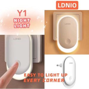 LDNIO Y1/Y2 LED Night Light Intelligent Sensor Touch Sensor Lampu Tidur Auto Motion Sensor