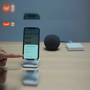 TUYA ZigBee Gateway Hub for Smart Home Devices with WiFi Router APP and Voice Control Connected ZigBee and WiFi Devices in the App.