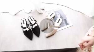 Dép sục nữ cao gót da mềm êm chân gót 3p đi được 2 kiểu siêu xinh