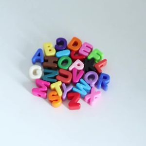 10 Hạt Cườm Acrylic Màu Sắc Chữ Cái A-Z Lỗ Lớn Dùng Làm Trang Sức Tự Làm Vòng Tay Móc Khóa Phụ Kiện