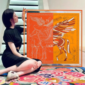YASISHA | Dopamine Orange Living Decor Wall Art