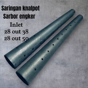 saringan knalpot bor boran/sarbor engker inlet 28 ke 38 dan 28 ke 50 panjang 40 cm copy csm tzm ZRC MDM VND dr sound samlong all metic universal