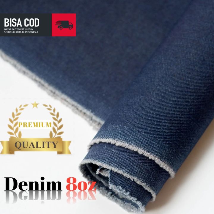 Kain Denim Jeans 8oz 1,25meter bahan Celana Jaket Lazada Indonesia
