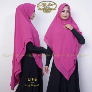 BISA COD! Hijab Syari Jumbo Kepala Pet Antem Kode ERKA Bahan Ceruty Babydoll By Ory AjeZas Collect