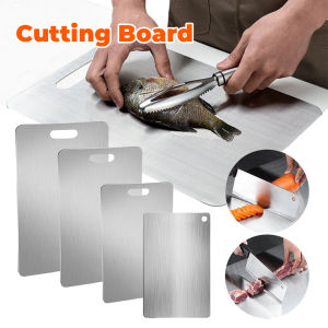 Stainless Steel Cutting Board Large Kitchen Chopping Board with Multiple Size Options for Food Preparation for Home Use