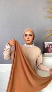 Jilbab Pashmina Instan Oval Jersey | Hijab Instan Jersey Oval | Pashmina Jersey Oval