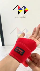 mppc & LiNing อุปกรณ์ พยุงข้อมือ สายรัดข้อมือกีฬา พร้อมช่องสอดนิ้ว