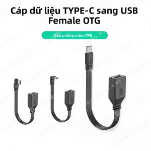 Cáp Chuyển Đổi USB Type C 480Mbps USB2.0 Sang Type C Cho Bàn Phím Chuột Máy In Đĩa Cứng 90 °   Sạc Cong TPE/TPU & Đồng Bộ Hóa Dữ Liệu
