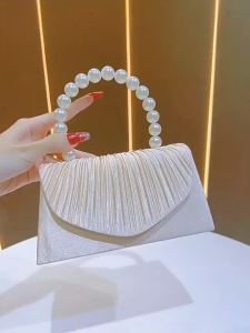 Túi Xách Clutch Dự Tiệc Sang Trọng Quai Ngọc Trai LILA CTA23