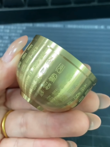 Pure Brass Hundred Blessings Bowl Feng Shui Wealth Jar Lucky Baifu Home Office Decor Gift