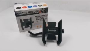 Holder HP Motor Besi Stang Full Aluminium Dudukan Penahan HP Holder Spion Motor Universal Penyangga HP Sepeda Motor